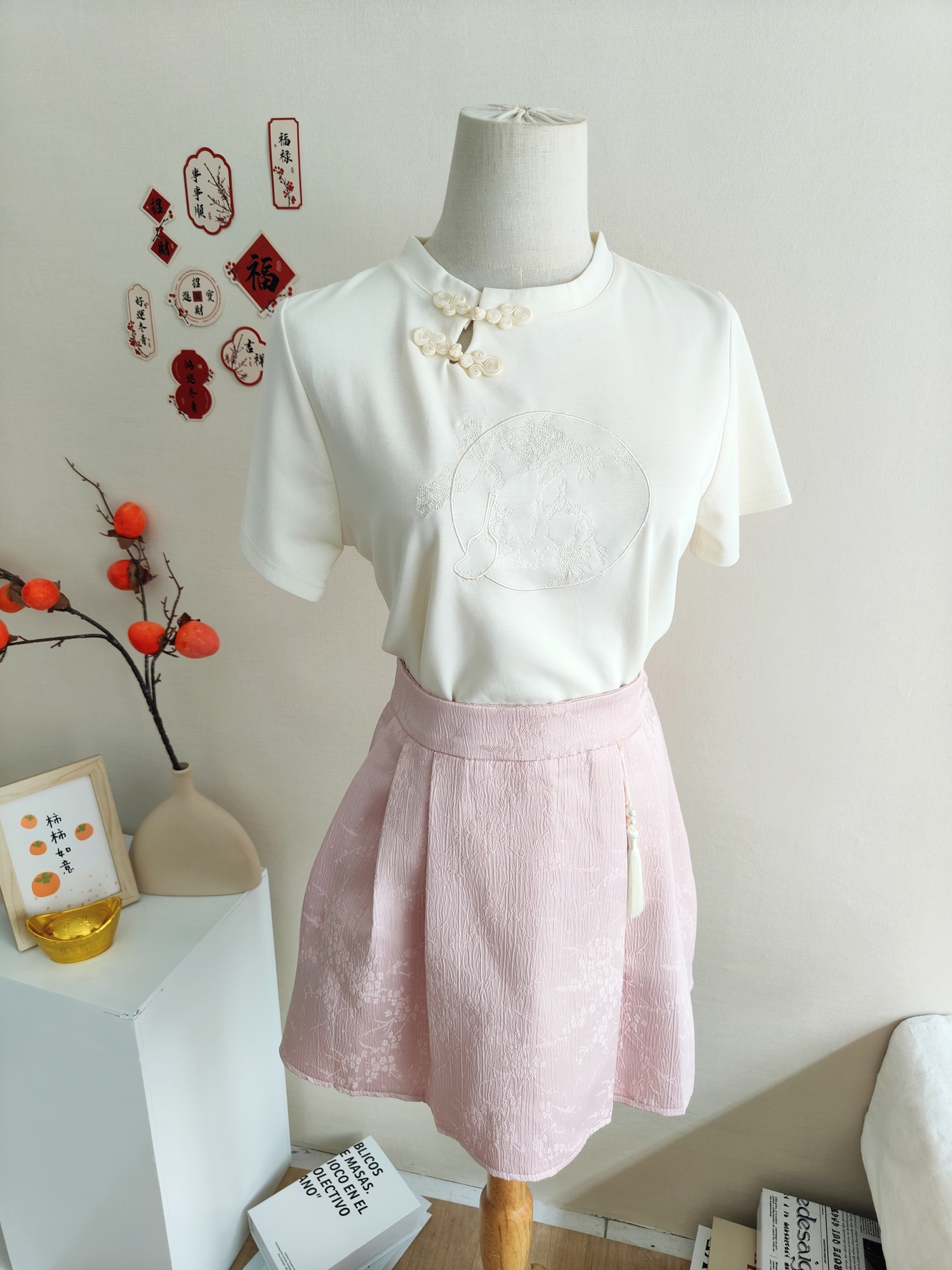 Fit Jacquard Crop Top 提花收腰T恤*3 Colors