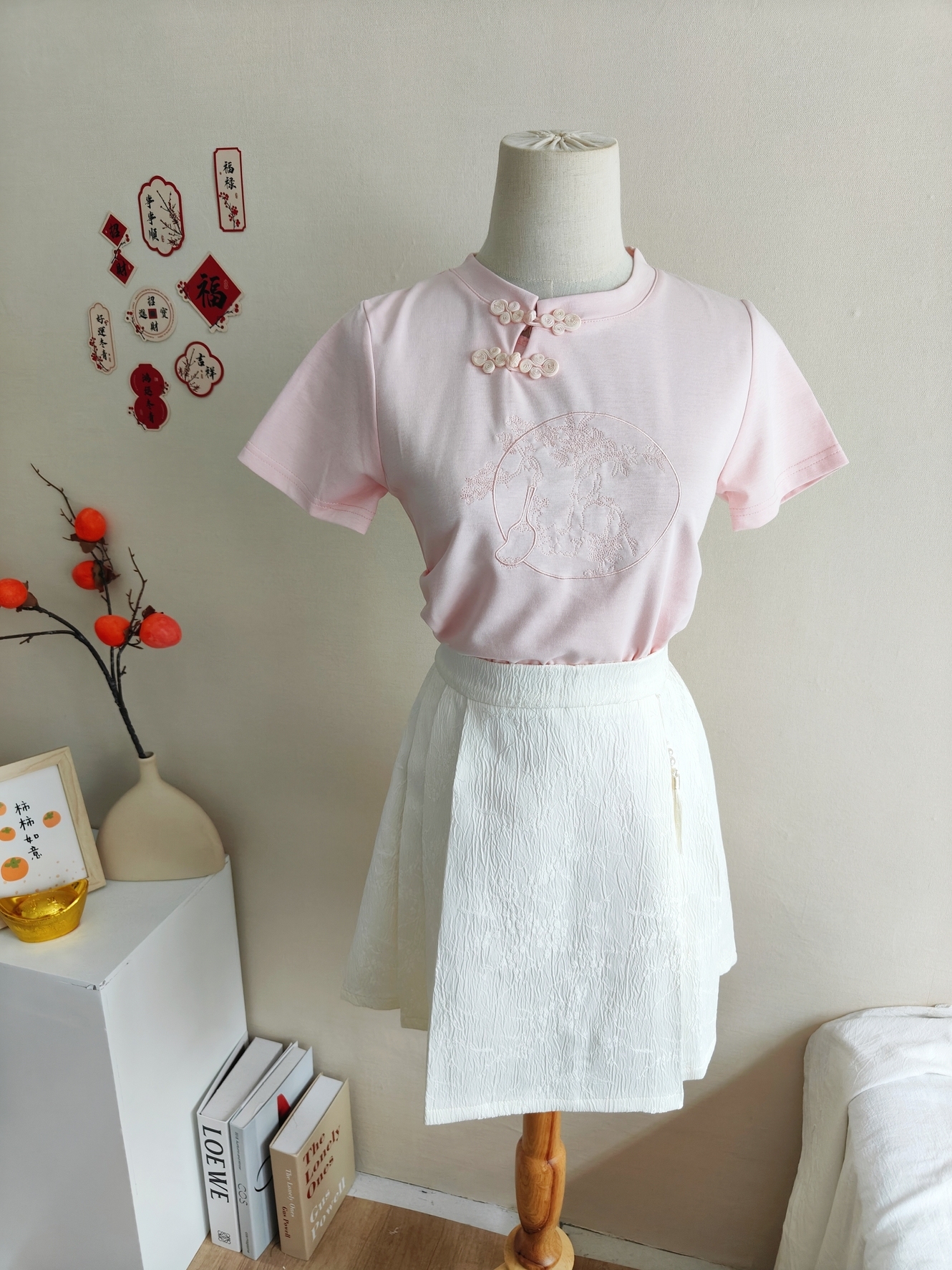 Fit Jacquard Crop Top 提花收腰T恤*3 Colors