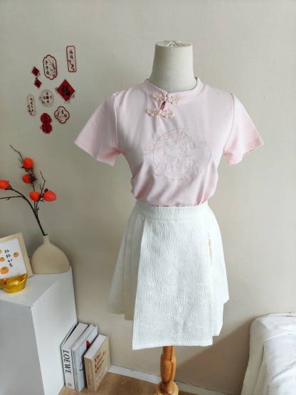 Fit Jacquard Crop Top 提花收腰T恤*3 Colors