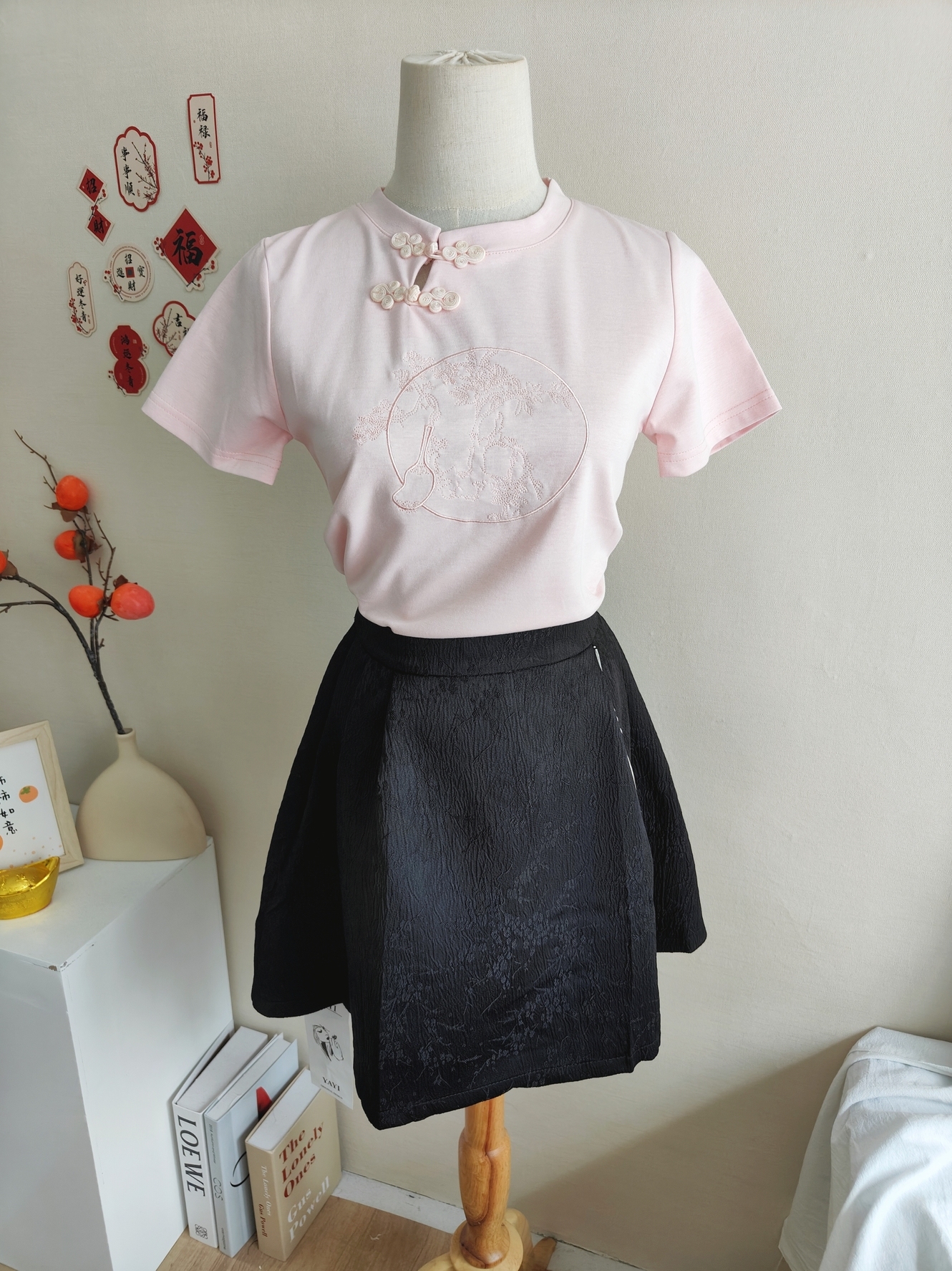 Fit Jacquard Crop Top 提花收腰T恤*3 Colors