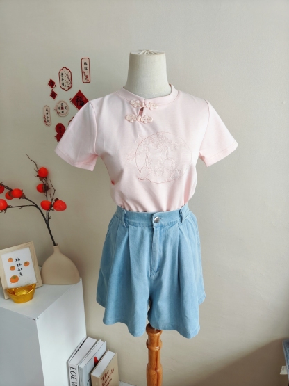 Fit Jacquard Crop Top 提花收腰T恤*3 Colors