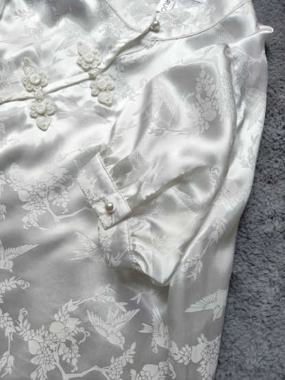 提花衬衣+马面裙两件套装 Jacquard Top with Hanfu Skirt Skirt