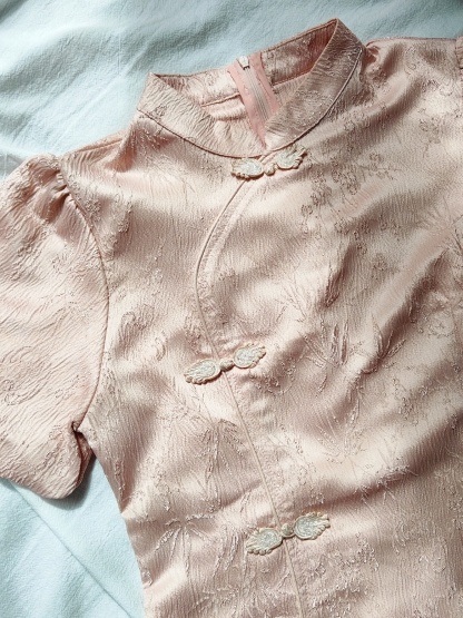 Chinese Knot Jacquard Dress 盘扣提花连身裙*2 Colors