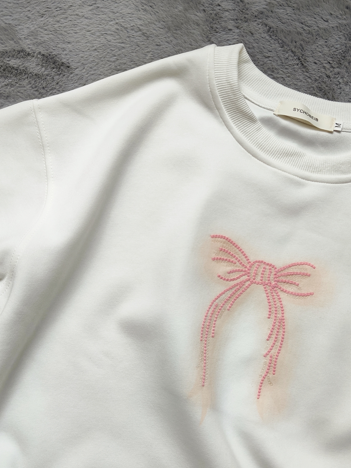 Ribbon Sweatshirt & Shawl Set 薄款蝴蝶结卫衣+披肩两件套*2Colors