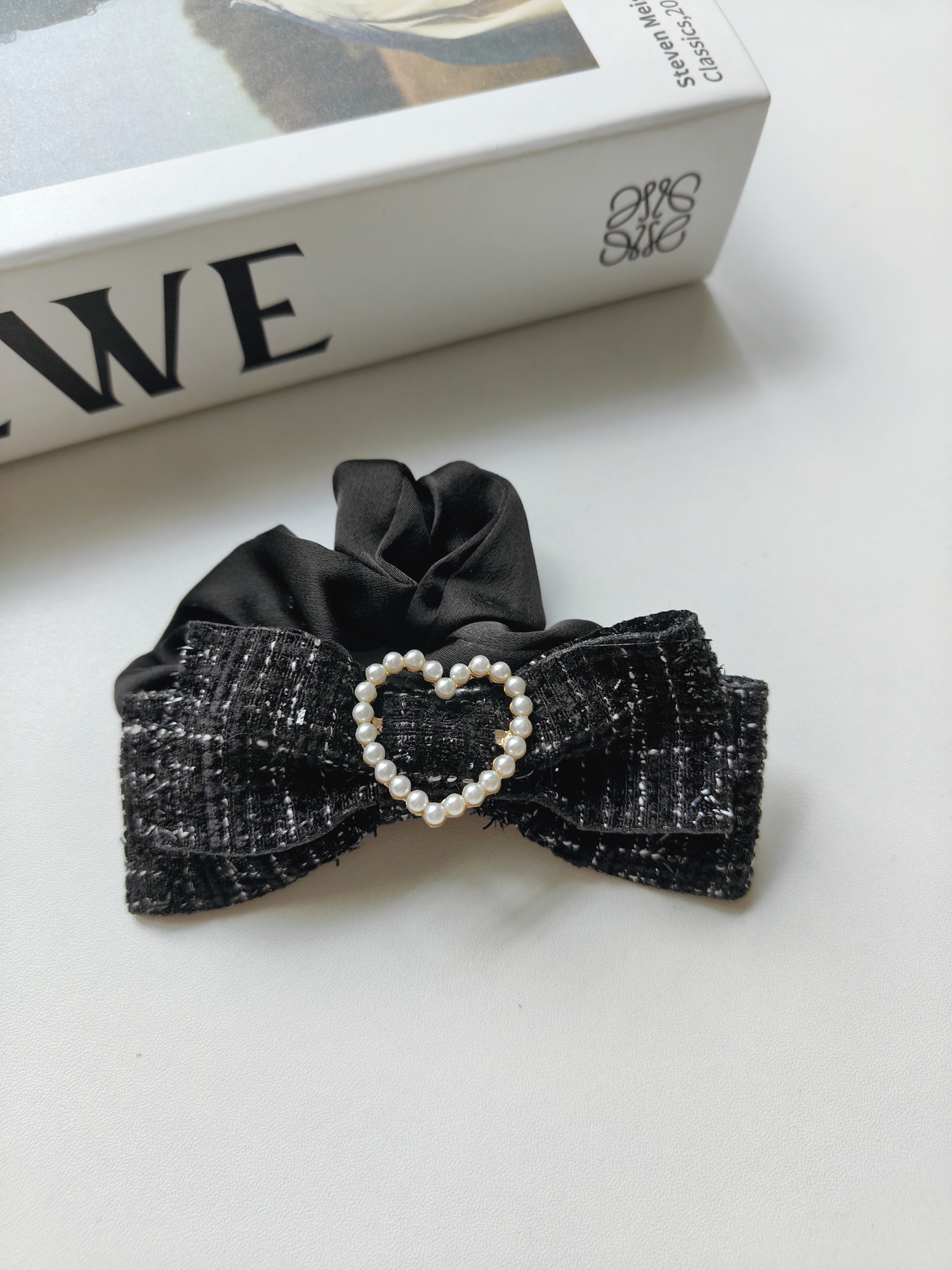 Classic Bow Hairband 小香风粗花气质蝴蝶结发圈*2Colors