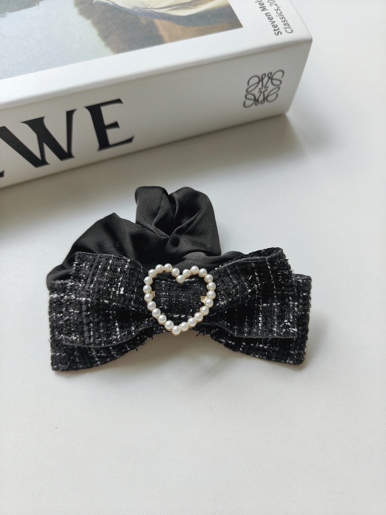 Classic Bow Hairband 小香风粗花气质蝴蝶结发圈*2Colors