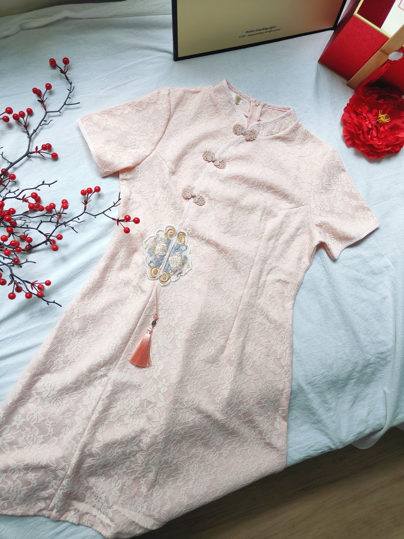 Tassel Embroidery Dress 刺绣流苏中式连衣裙*2 Colors