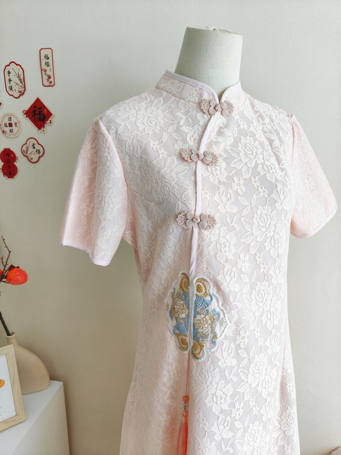 Tassel Embroidery Dress 刺绣流苏中式连衣裙*2 Colors