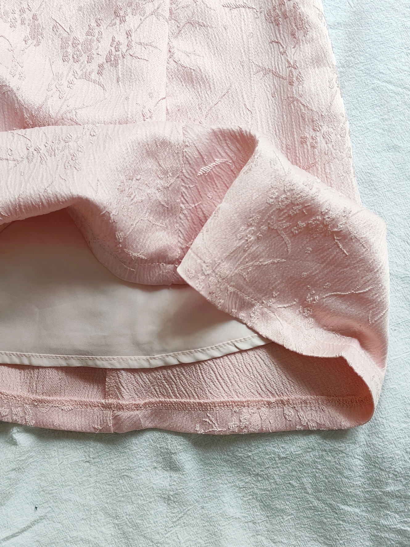 Pink Romance Jacquard Dress 粉色提花鱼尾连衣裙