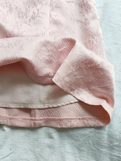 Pink Romance Jacquard Dress 粉色提花鱼尾连衣裙