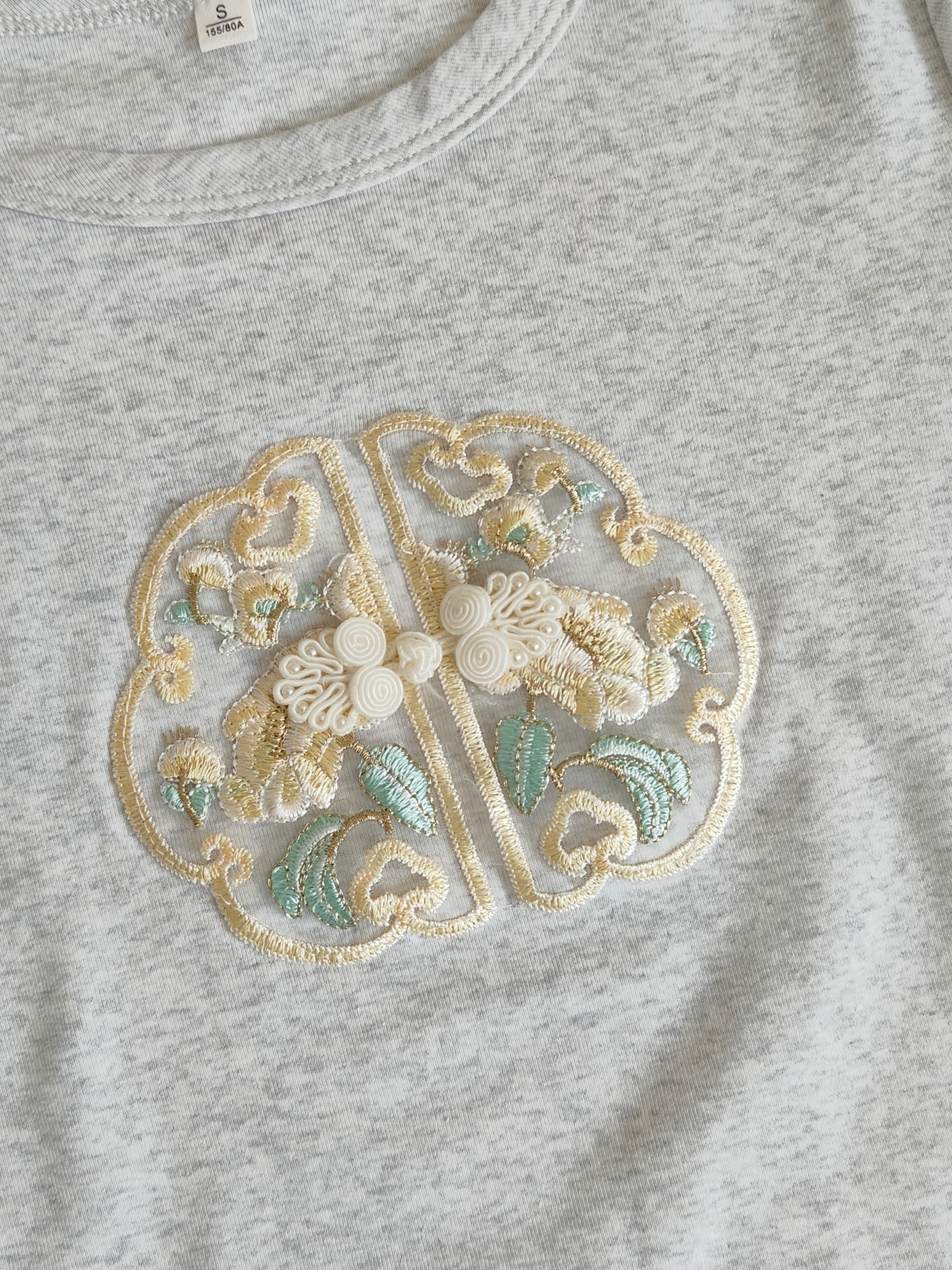 Ribbed Texture Embroidered Crop Tee 刺绣螺纹短款t恤*4 Colors 