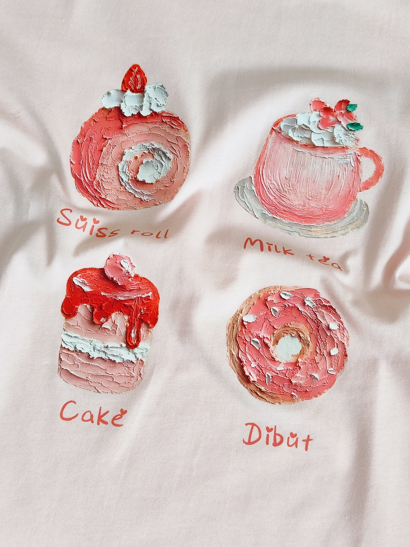 Letters Graphic Tee 油画字母短袖Tee*3 Colors