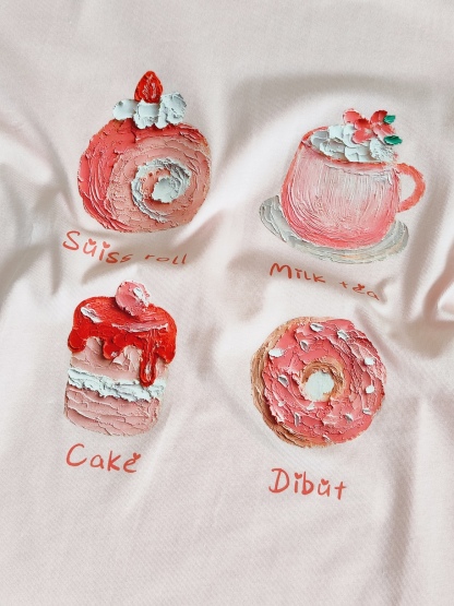 Letters Graphic Tee 油画字母短袖Tee*3 Colors