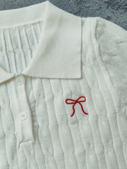 Bow-Knot Knit Top 蝴蝶结针织上衣
