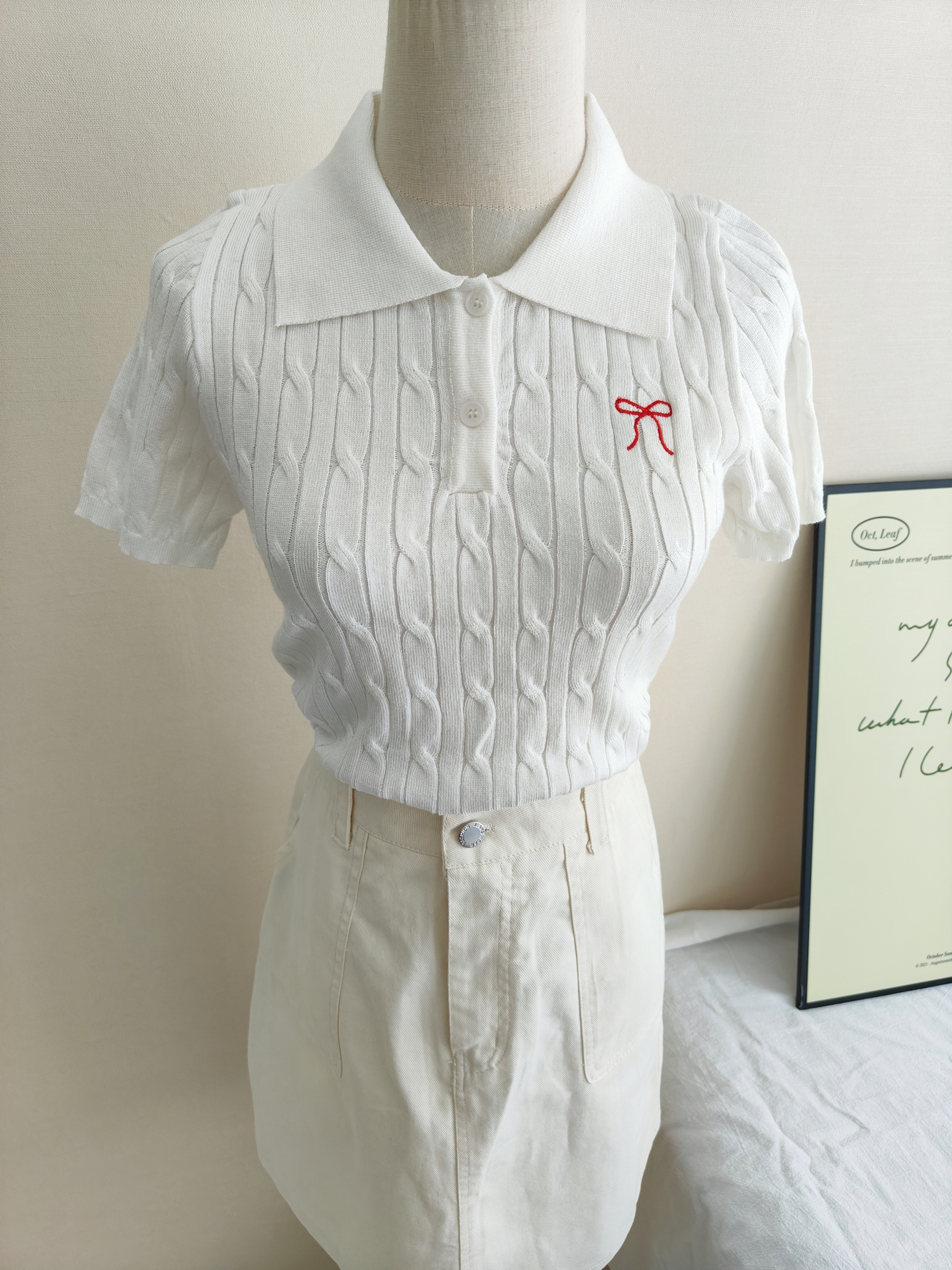 Bow-Knot Knit Top 蝴蝶结针织上衣