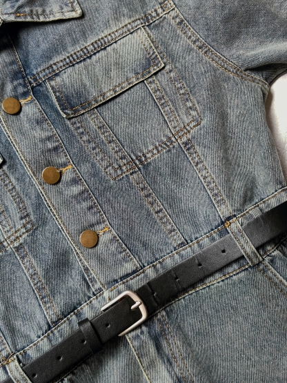 Long Denim Dress 长款牛仔连衣裙