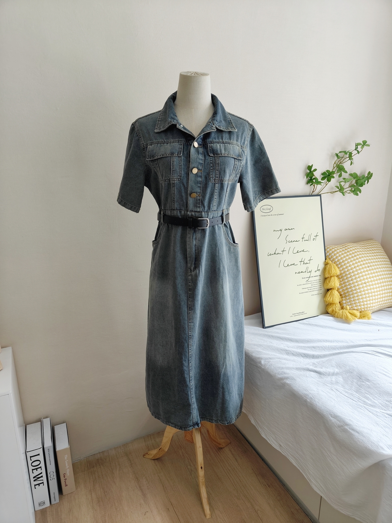 Long Denim Dress 长款牛仔连衣裙