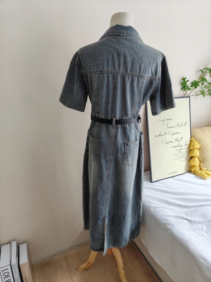 Long Denim Dress 长款牛仔连衣裙