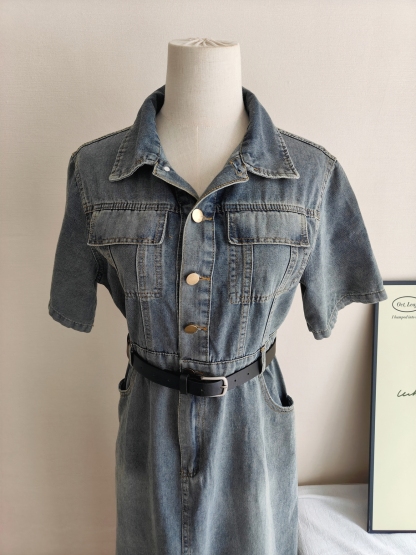 Long Denim Dress 长款牛仔连衣裙