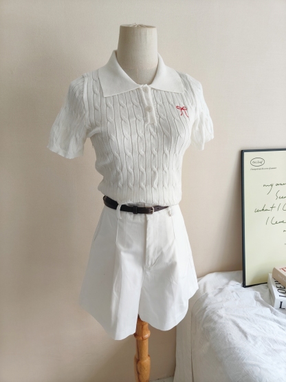 Bow-Knot Knit Top 蝴蝶结针织上衣