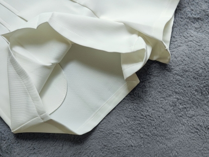 Pearl Button Pleated Blouse 珍珠扣百褶短款*3 Colors