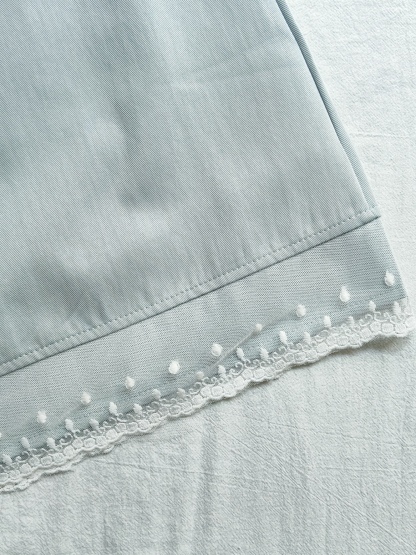 Lace Trim High-Waist A-Line Skirt 高腰蕾丝花边A字裙* 3 Colors