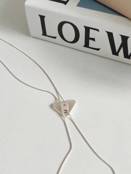 Geometric Adjustable Long Chain 小众几何抽拉式长款项链