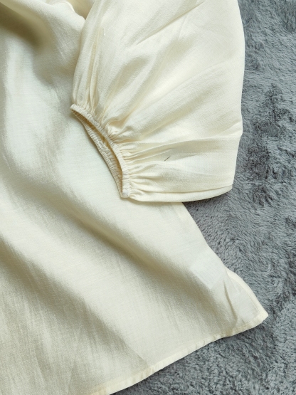 Senna V-Tie Blouse 仙气飘带V领衬衫