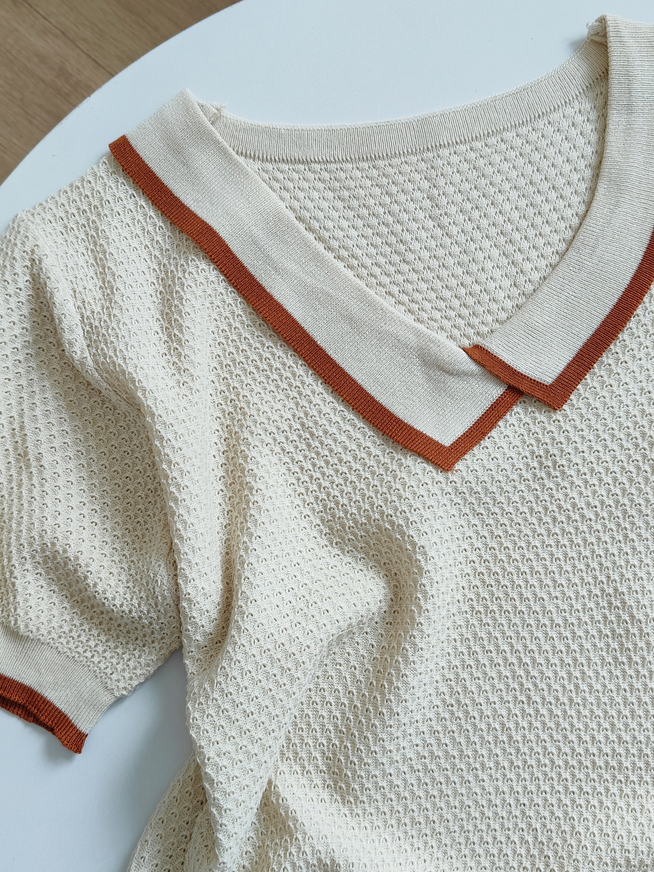 Calina Knit Top 斜方领针织上衣*4 Colors