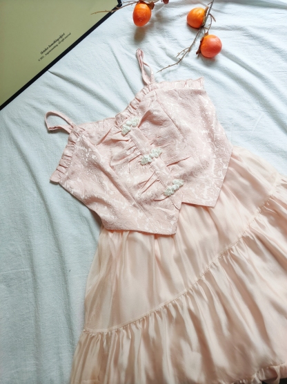 Rose Sweet Fairy Maxi Dress 蔷薇甜美仙气长裙