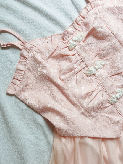 Rose Sweet Fairy Maxi Dress 蔷薇甜美仙气长裙