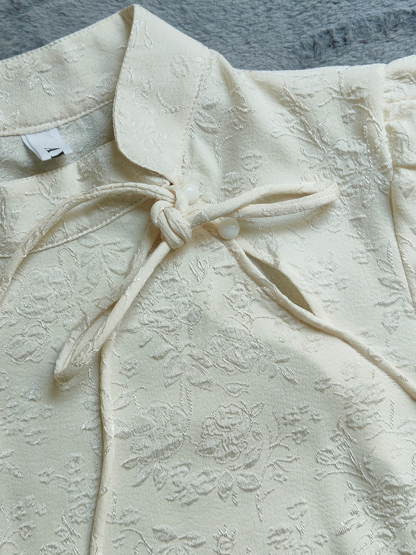 Beige Two-Piece Set茶系中式套装