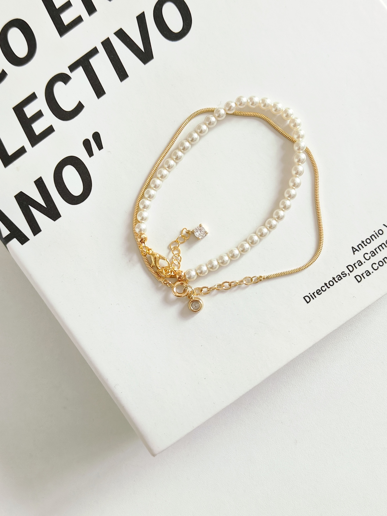 Classic Pearl & Zircon Bracelet 百搭珍珠锆石手链