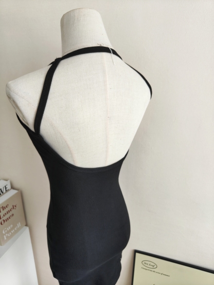 Halter Backless Dress 欧美风挂脖露背连衣裙