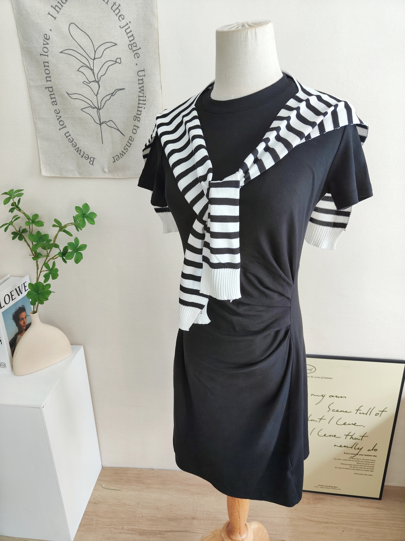 Casual Tee Dress 休闲收腰T恤连身裙