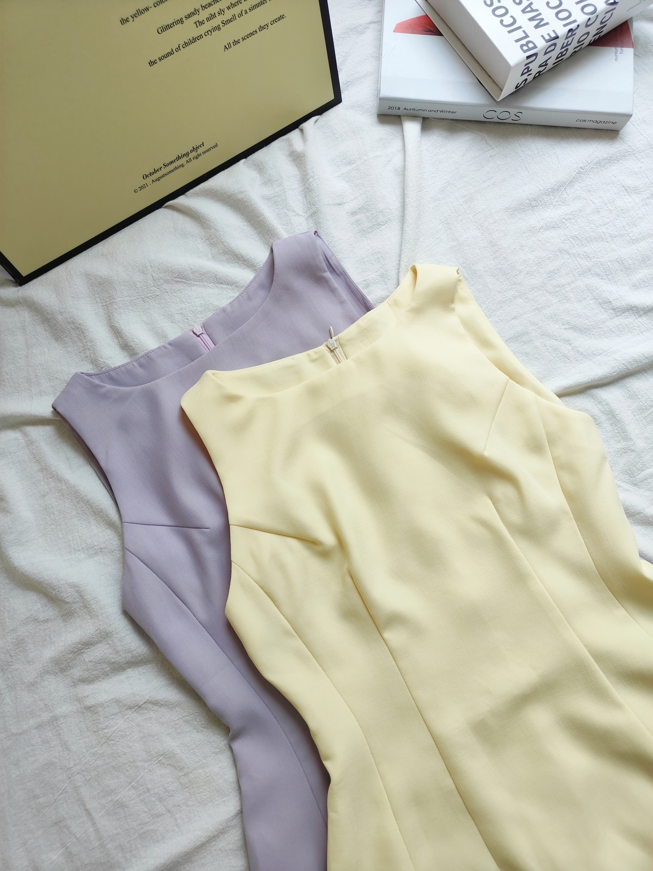 Avenna Round Neck Waist Dress 纯色圆领收腰连身裙*7 Colors