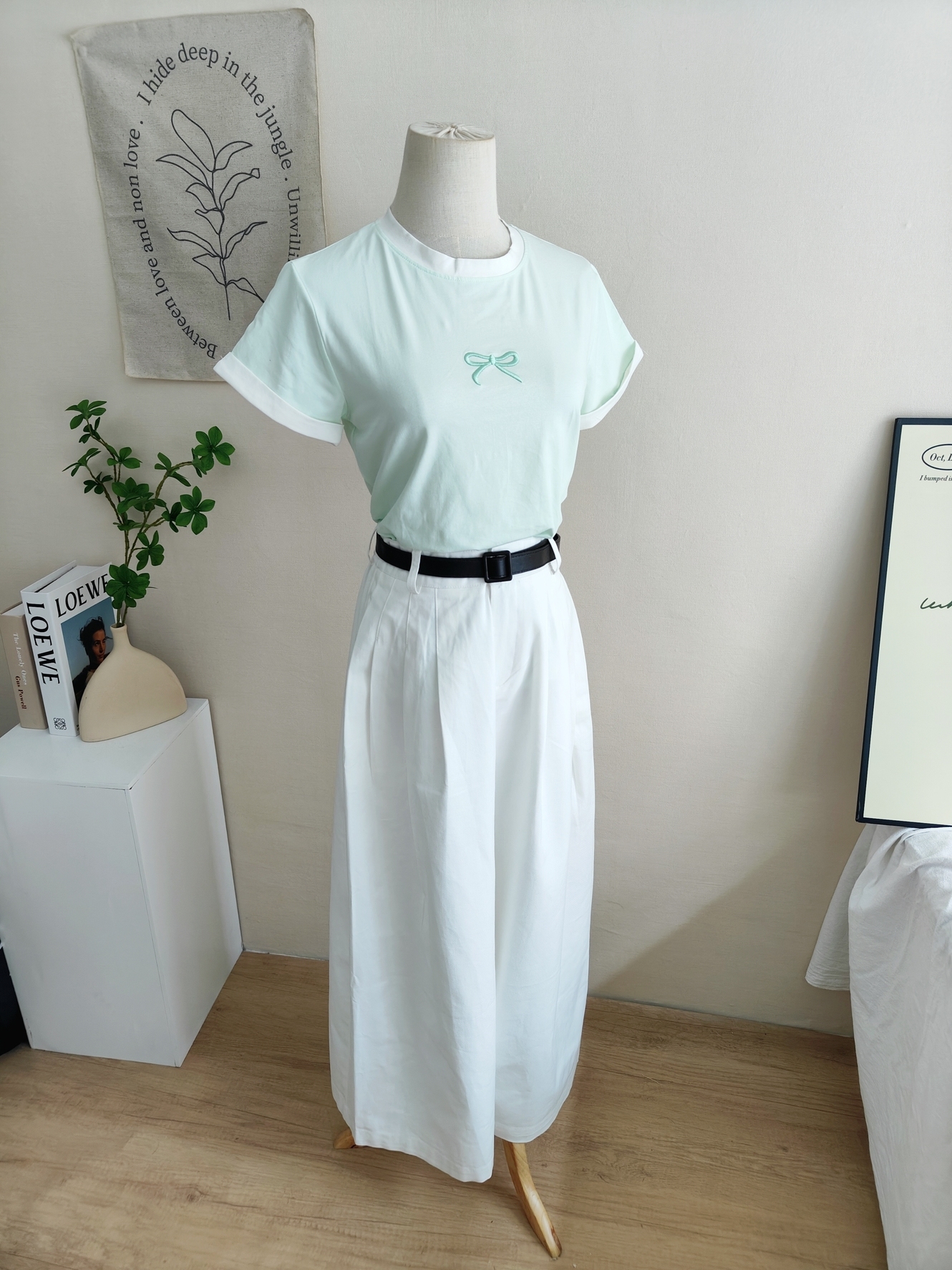 Cotton High-Waist Loose Pants 洗水棉高腰宽松长裤*3 Colors