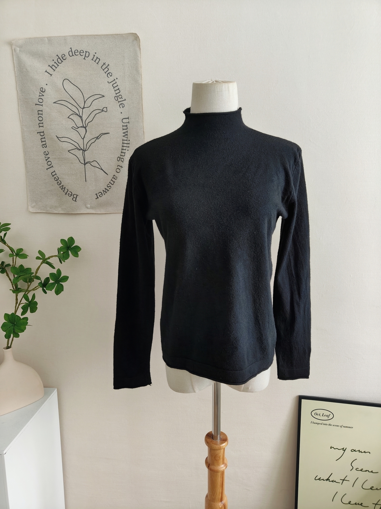 Soft Knit High Neck Tee 针织半高领长袖T恤*9 Colors