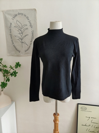 Soft Knit High Neck Tee 针织半高领长袖T恤*9 Colors