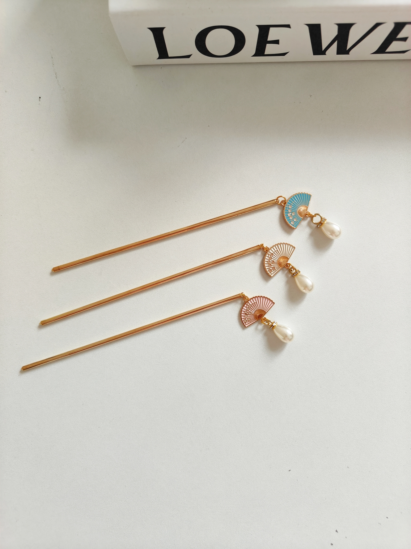 Fan Tassel Hairpin 扇子步摇发簪*3 Colors