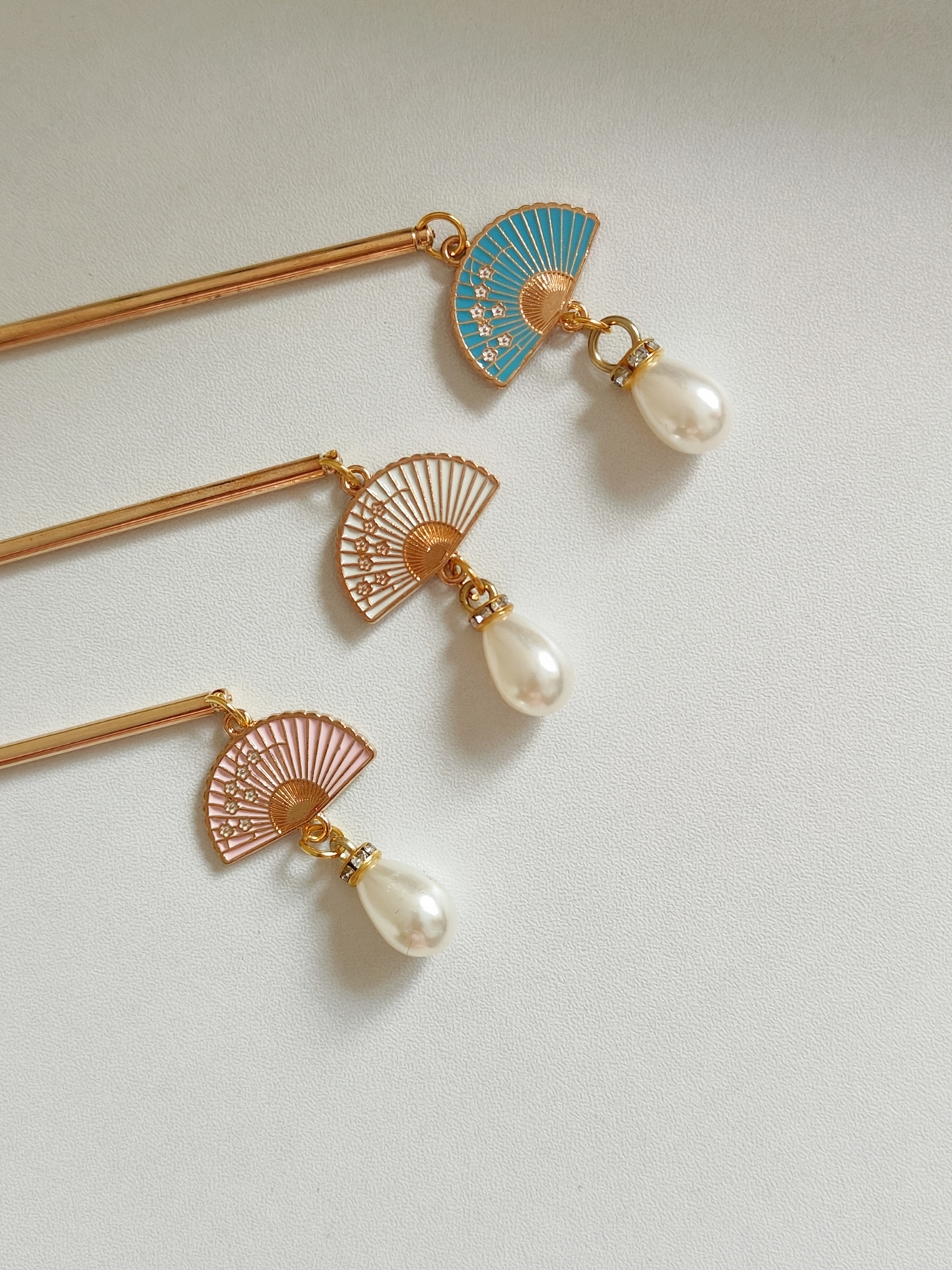 Fan Tassel Hairpin 扇子步摇发簪*3 Colors