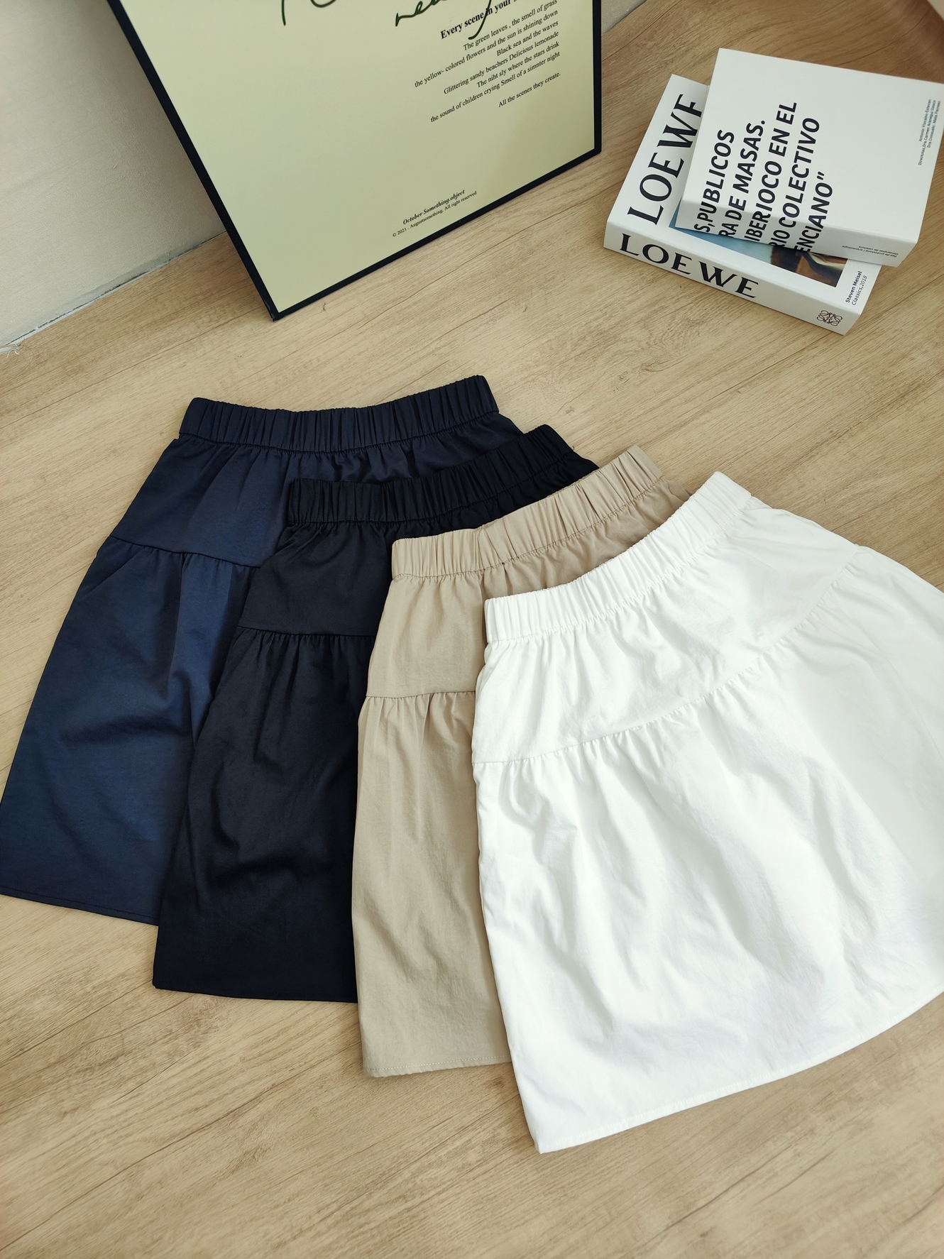 Casual Midi Skirt 日系五分短裙*4 Colors