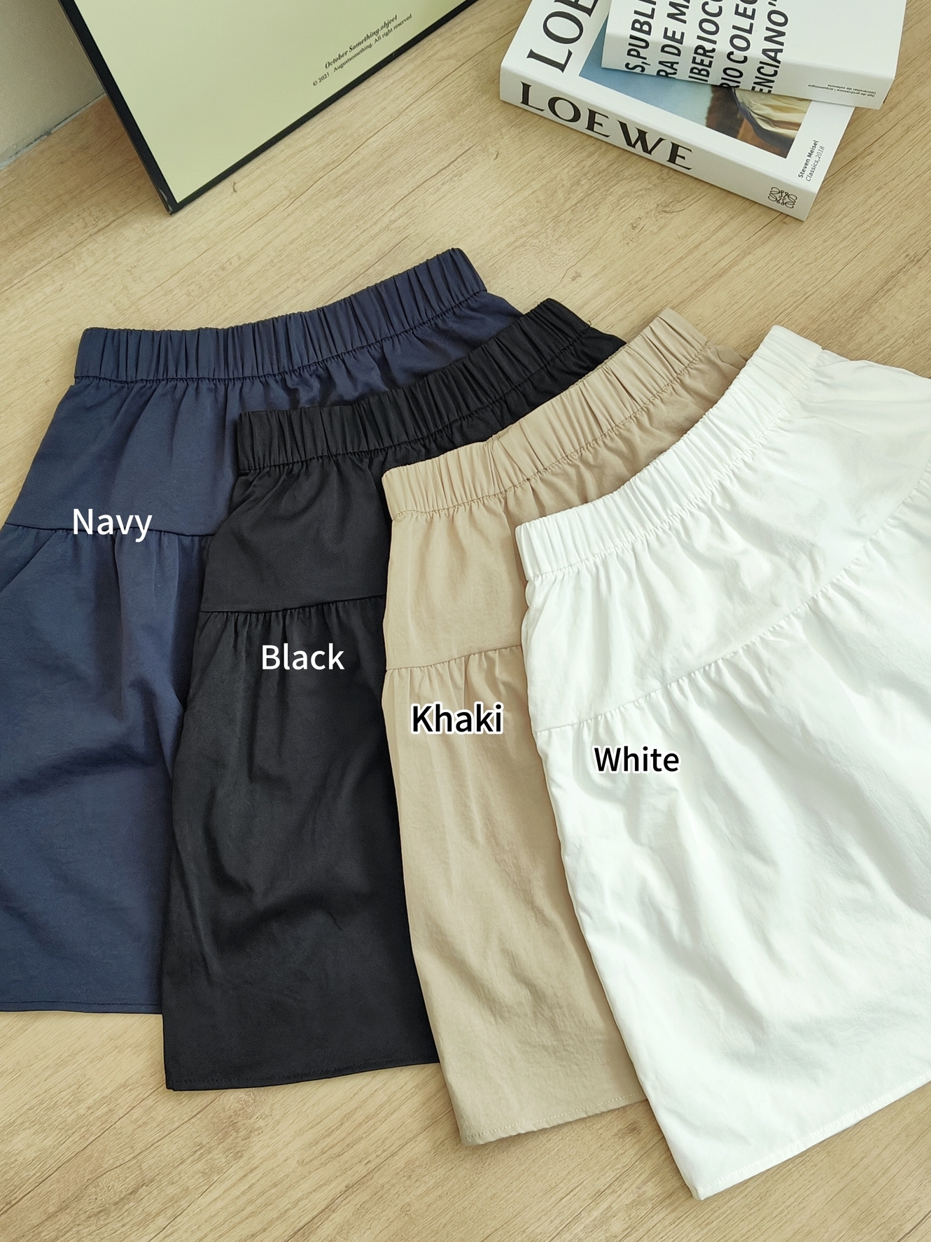 Casual Midi Skirt 日系五分短裙*4 Colors