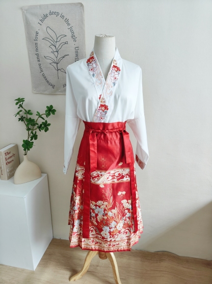 【长袖款】5698 Midi Horse-face skirt Set中长款马面裙套装