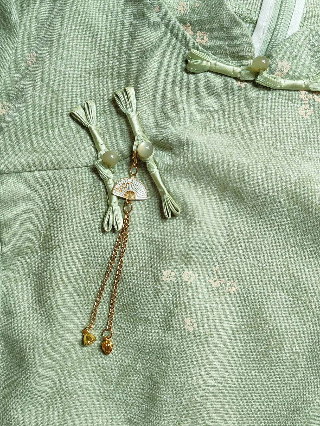 Qingzhu Huaying Modern Chinese A-Line Dress【清竹花影】新中式A字连身裙*长款*短款*3 Colors