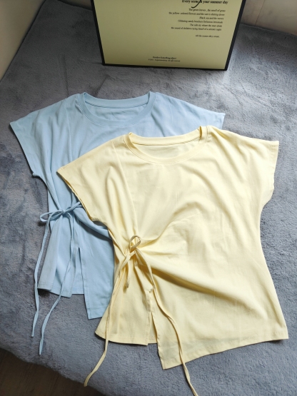 Elora Bow T-Shirt 蝴蝶结短袖T恤*4 Colors