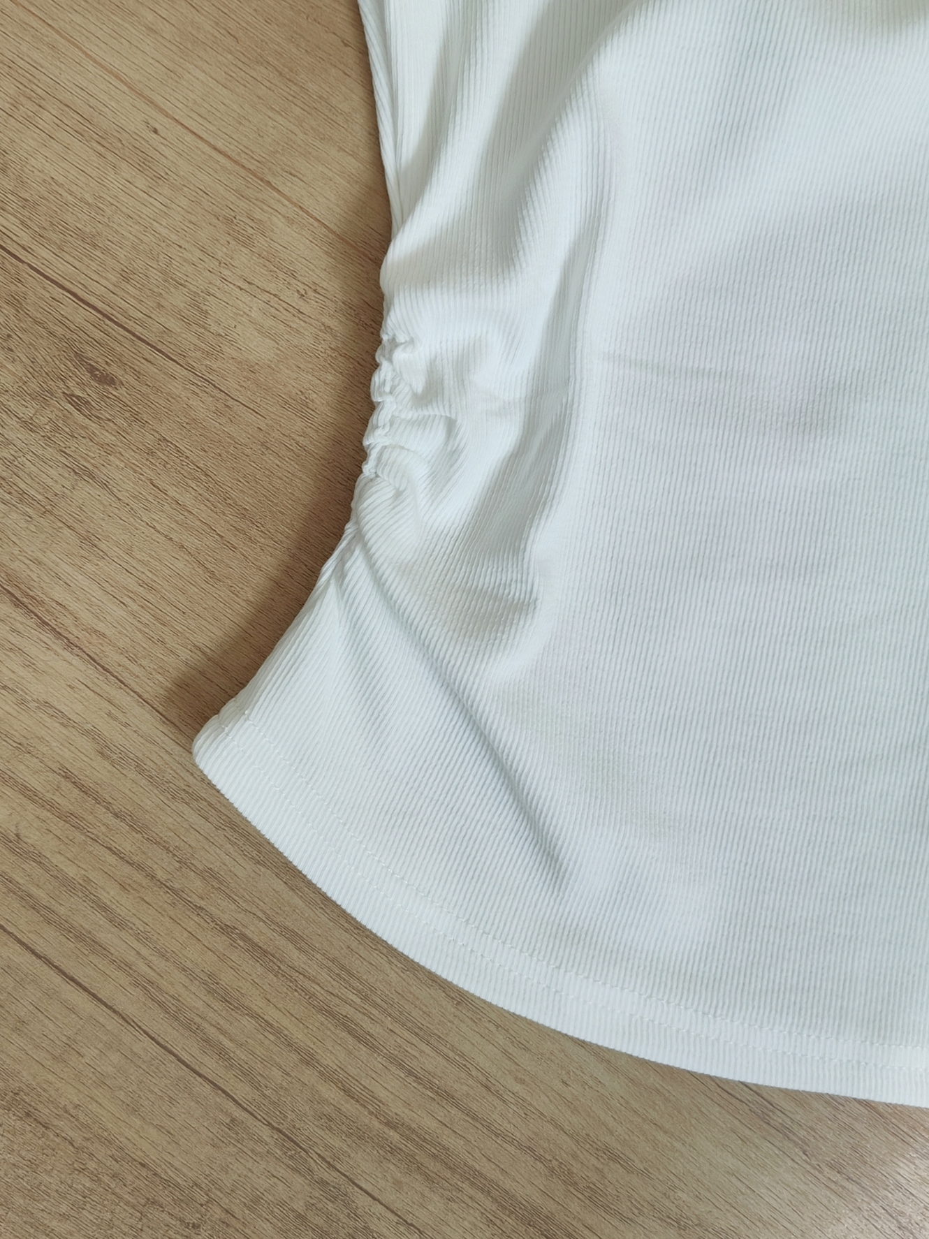 Slim Crop Tee 方领收腰短款T恤*4 Colors