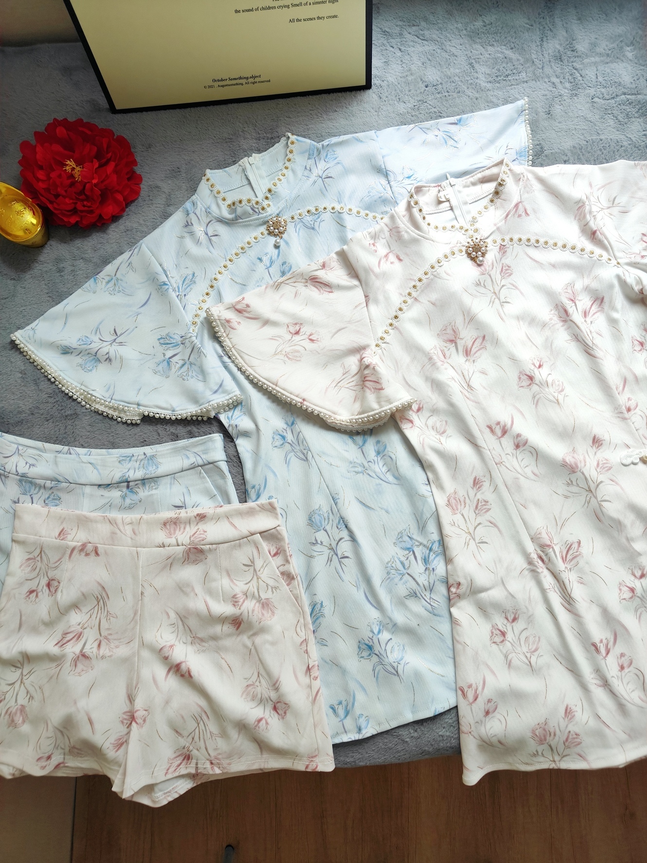 Soft Elegance Chinese Outfit 温柔中式2件套*3 Colors