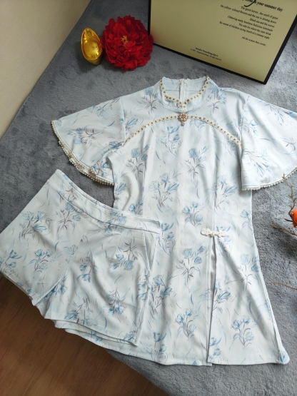 Soft Elegance Chinese Outfit 温柔中式2件套*3 Colors