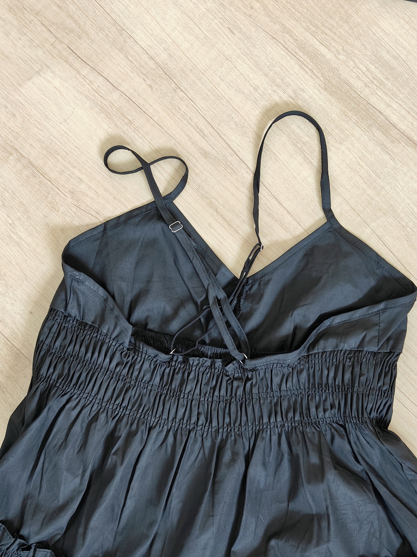 Sexy V-neck Black Strap Dress  黑色V领吊带连衣裙